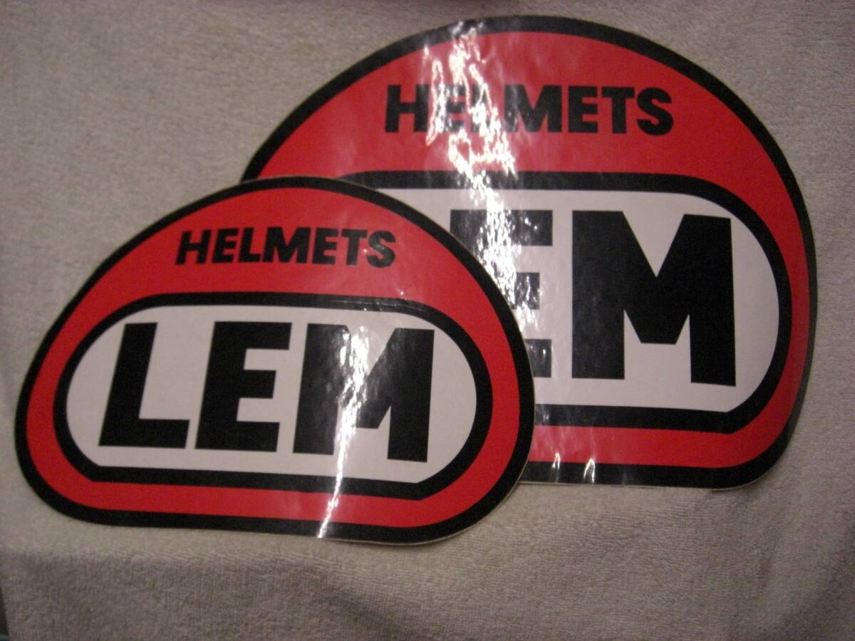 ◇新品 デットストック 当時物 LEM ヘルメット 特大/大 ステッカー 2枚セット 希少品 レア レトロ拍卖