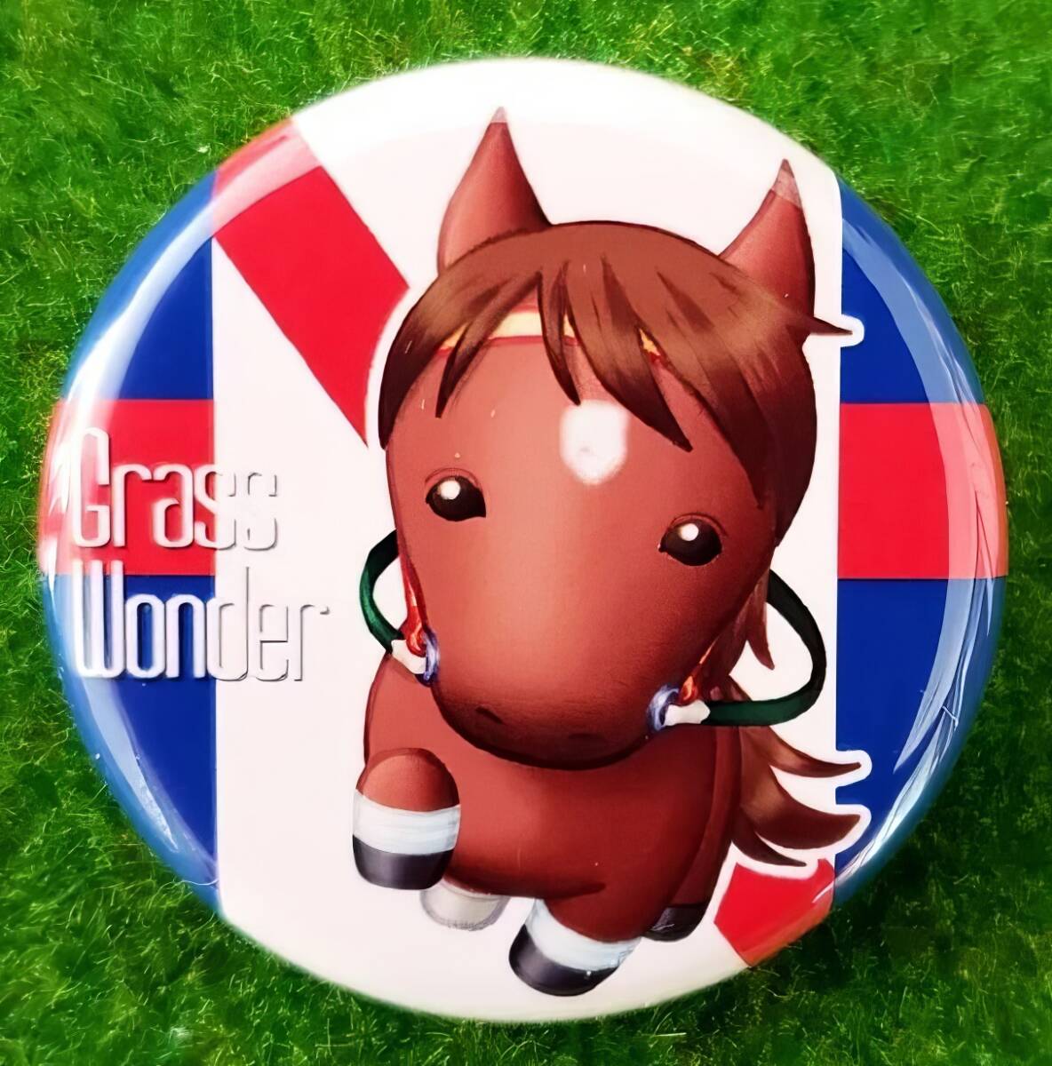 JRA 競馬 グラスワンダー 缶バッジ 新品 競走馬拍卖