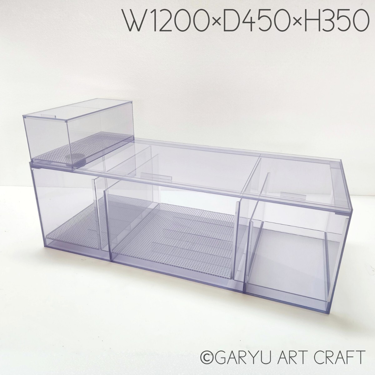 □大型5層式濾過槽□W1200×D450×H350□5層BASIC-MODEL□GARYU ART CRAFT□オーバーフロー水槽用□ウールボックス等全て完備□拍卖
