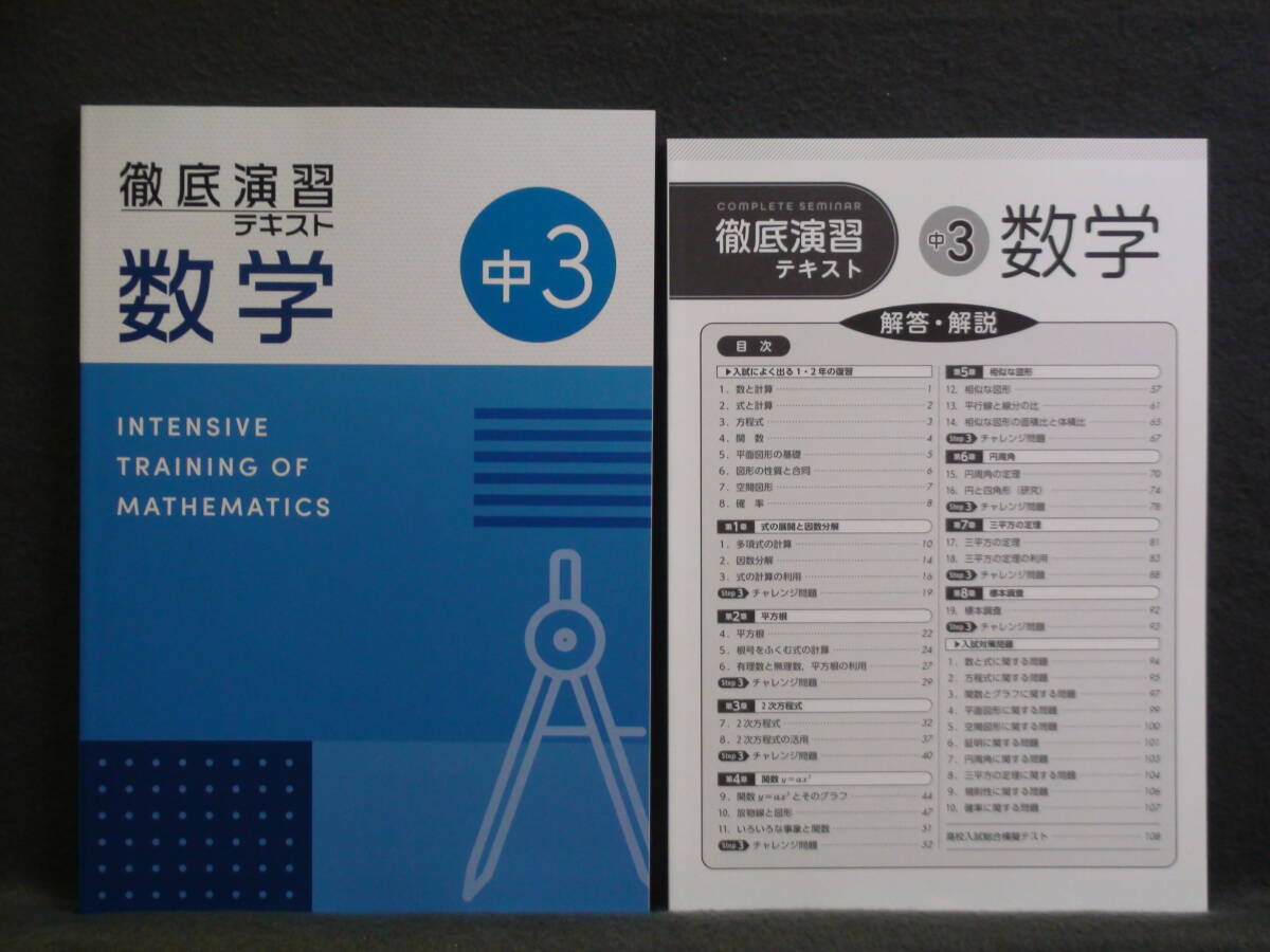 ★ 即発送 ★ 新品 最新版 徹底演習テキスト 数学3 解答付 2025年度~拍卖
