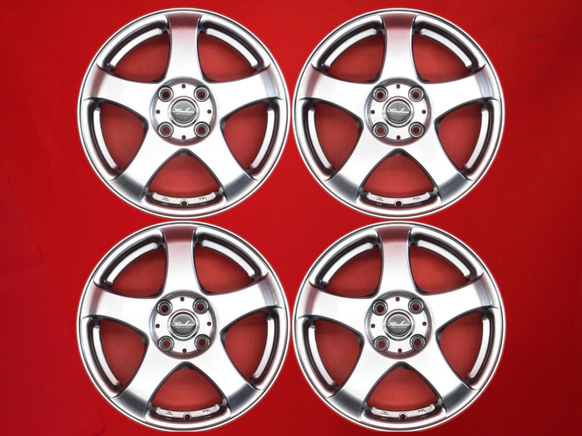Kircheis S5 中古ホイール 4本 4.5J 15インチ PCD100 4穴 +43 ハブ67 スペーシア N-BOX ルークス ウェイク ek 等 軽自動車全般へ aa15拍卖