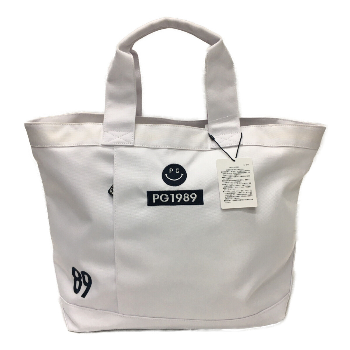 coco 未使用品【値下げ】 パーリーゲイツ PEARLY GATES ボストン型トートバッグ 白 訳あり ロッカーバッグ シューズ入れ 100021拍卖