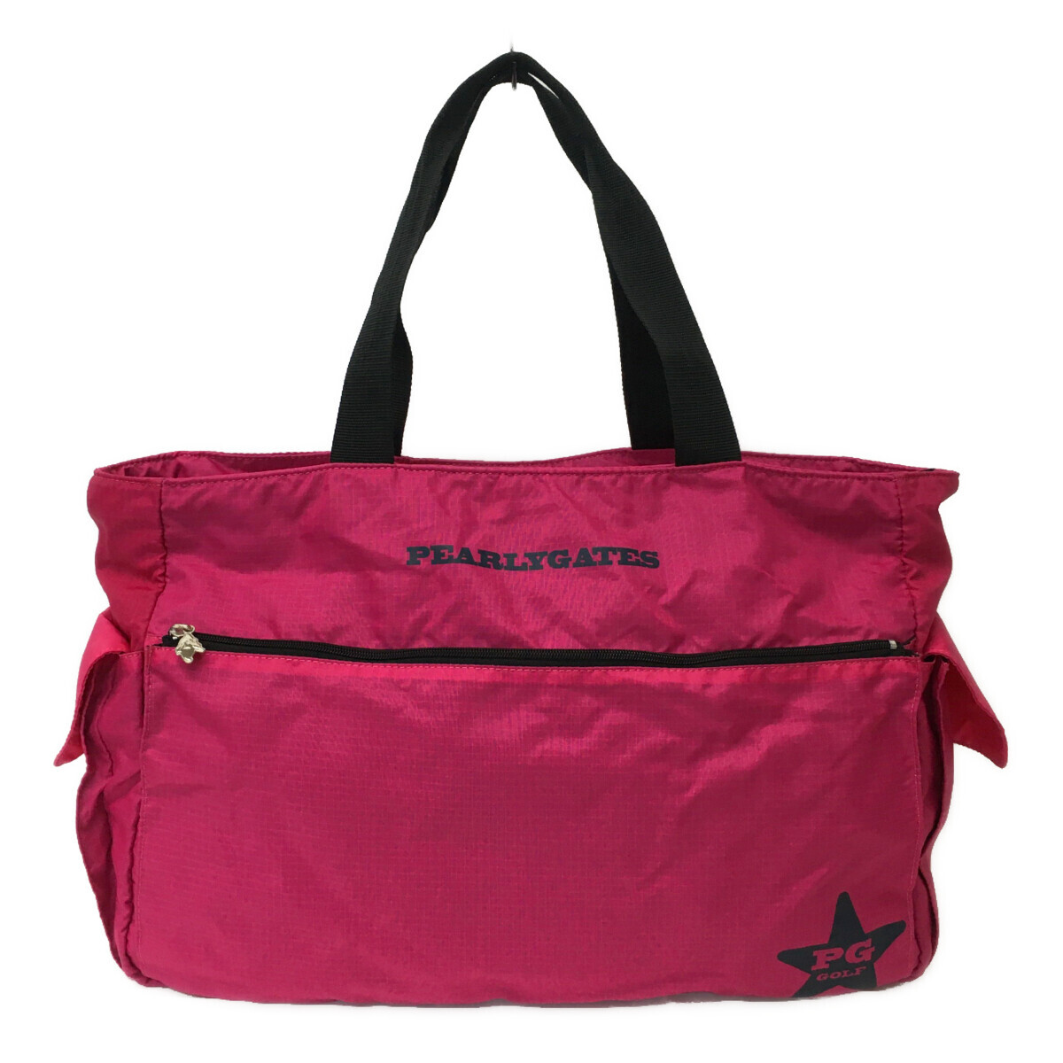 coco 中古【値下げ】 パーリーゲイツ PEARLY GATES トート型ボストンバッグ ピンク ロッカーバッグ 定番 87329拍卖