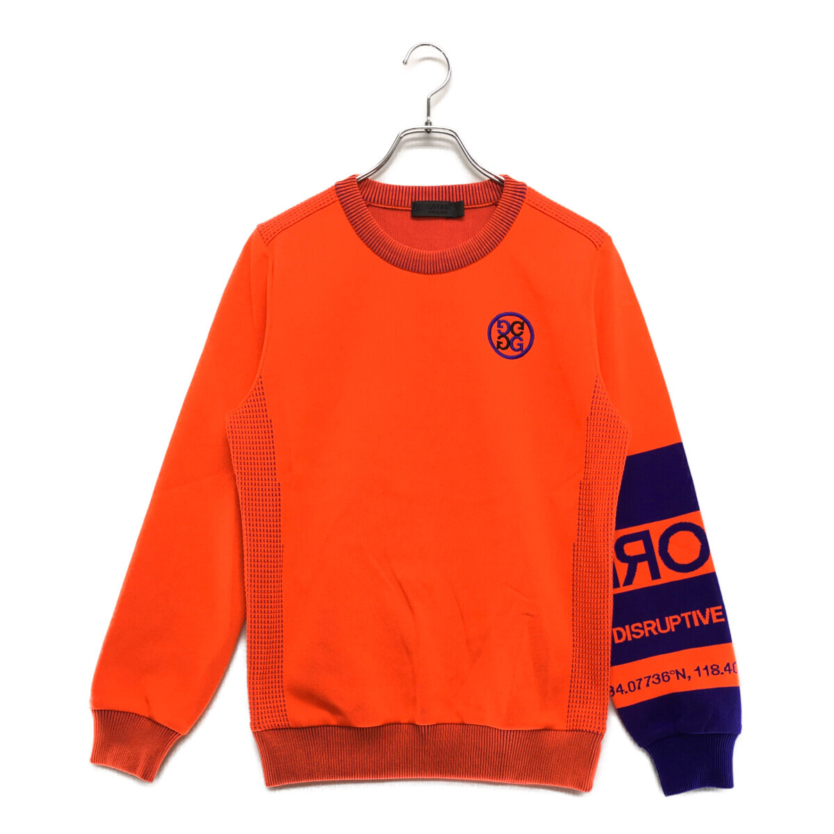 coco 中古【値下げ】 ジーフォア G/FORE メンズ セーター 1(M) オレンジ クルーネック ニット 軽量 レターパックプラス発送可 111047拍卖