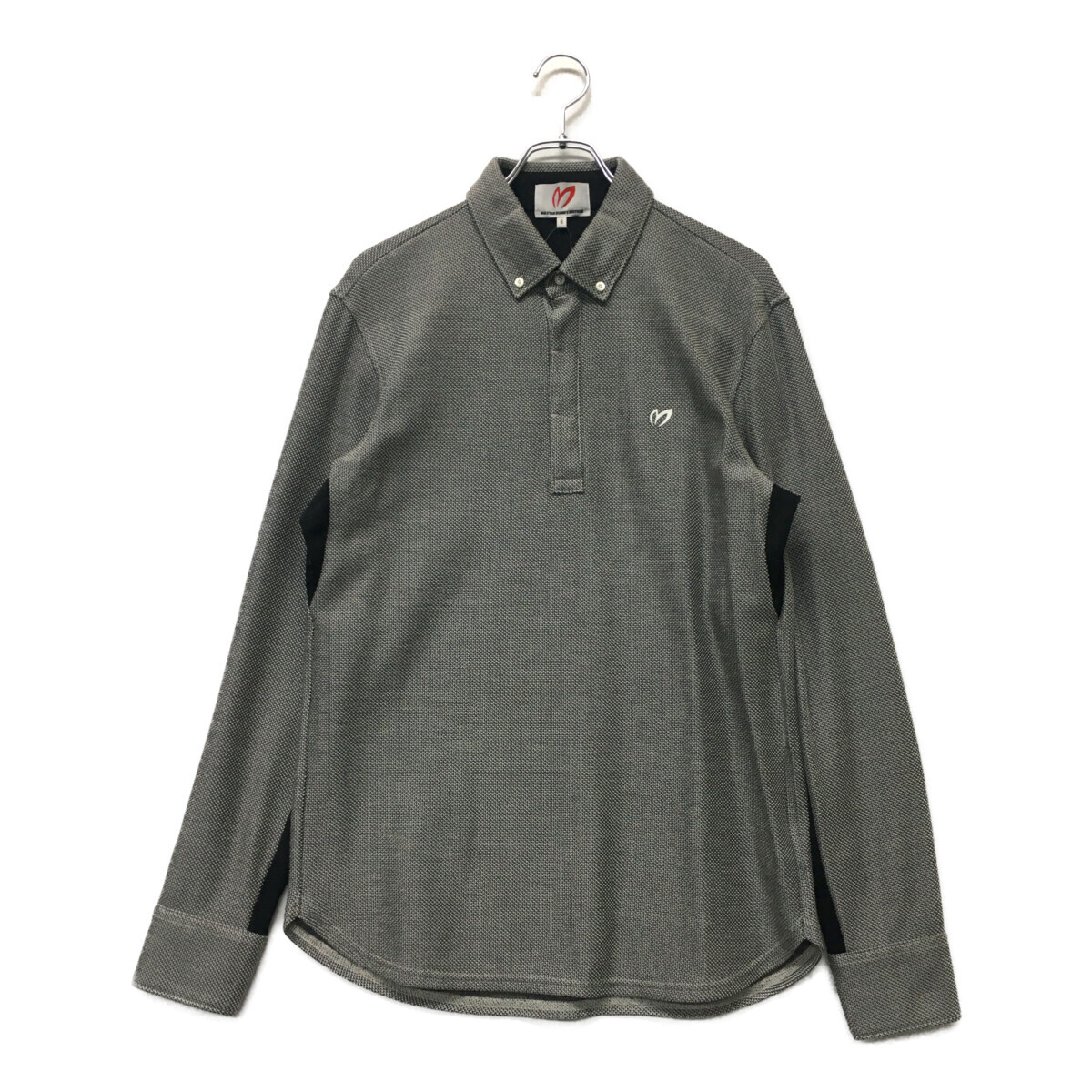 coco 中古【値下げ】マスターバニーエディション メンズ 長袖ポロシャツ 6(LL) グレー ボタンダウン レターパックプラス発送可 K5037拍卖