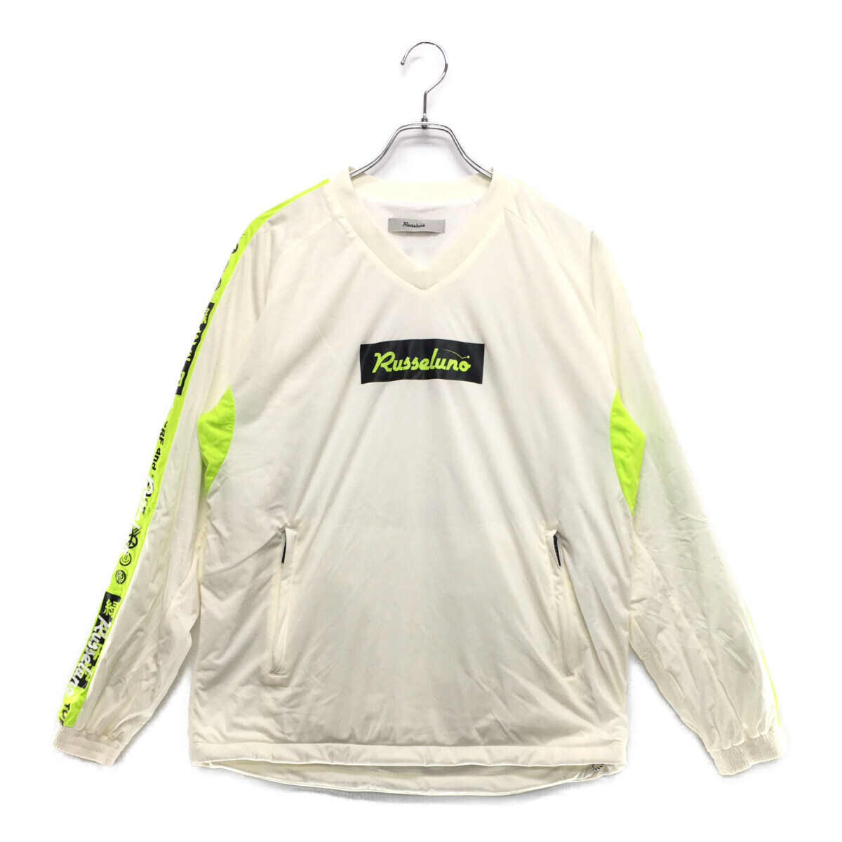 coco 中古【値下げ】 ラッセルノ RUSSELUNO メンズ スニードジャック 4(M) 白 ホワイト Vネック レターパックプラス発送可 98255拍卖