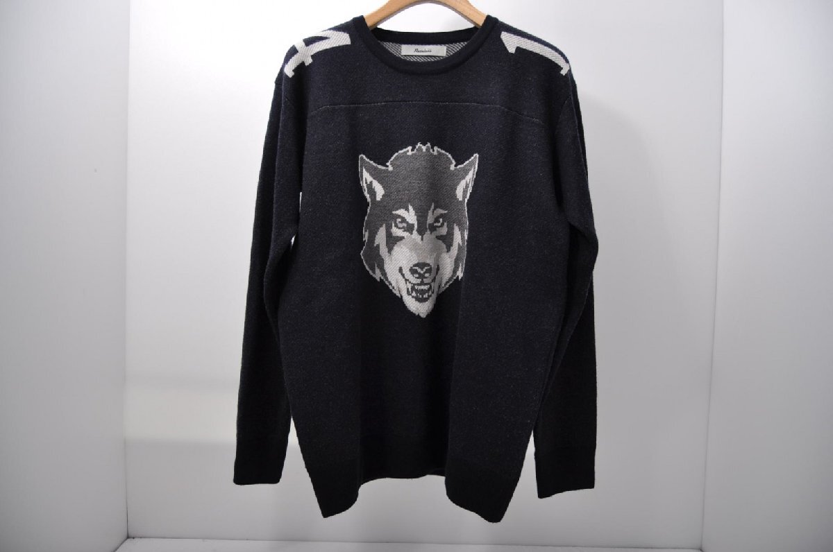 coco 中古【値下げ】ラッセルノ RUSSELUNO メンズ セーター 5(L) 紺 ネイビー 長袖クルーネック ニット レターパックプラス発送可 86199拍卖