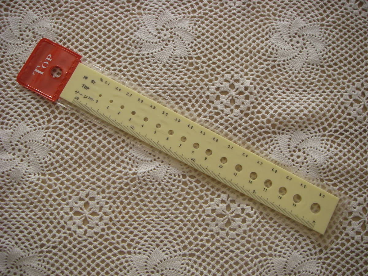 ○nai **№012 ■■■ 編み物小物 TOP 棒針ゲージ №0~8㎜ パケ難あり拍卖
