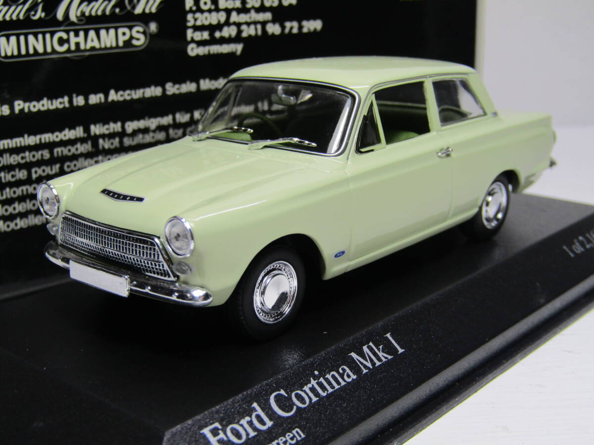 Ford Cortina 1/43 フォード コルティナ コーティナ 1962 MK1 マークⅠ初代 GBイギリスフォード Green Lotus Cortina ロータス MINICHAMPS 拍卖
