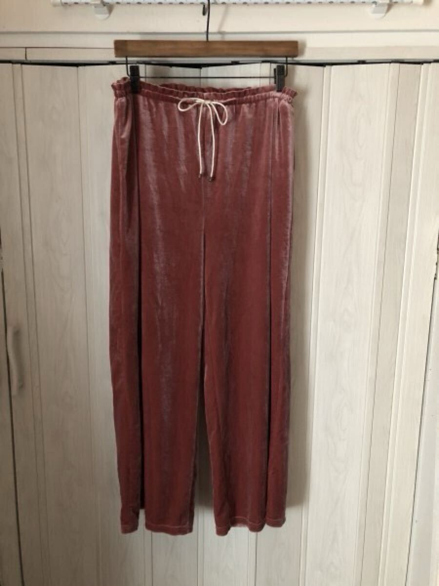 ◆Dukkah/デュカ/ピンクのベロアリラックスパンツ◆p5/1拍卖