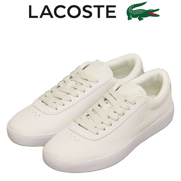 LACOSTE (ラコステ) WMS SFA0031 Baseshot Evo Leather Sneakers ベースショット エボ レディース レザースニーカー 21Gホワイトxホワイト拍卖