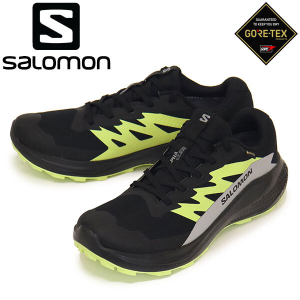 Salomon (サロモン) L47802000 ALPHAGLIDE GORE-TEX ランニングシューズ Black/Alloy/Sharp Green SL06628.0cm拍卖