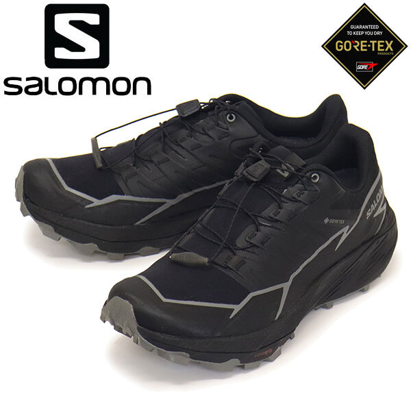 Salomon (サロモン) L47802900 THUNDERCROSS GORE-TEX 男性用トレイルランニングシューズ BLACK/BLACK/PEWTER SL06726.5cm拍卖