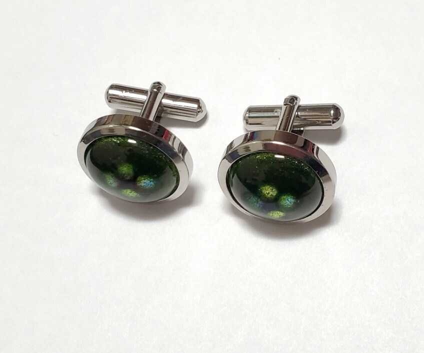 七宝焼き カフスボタン メンズ アクセサリー 14,1g きれいめ拍卖