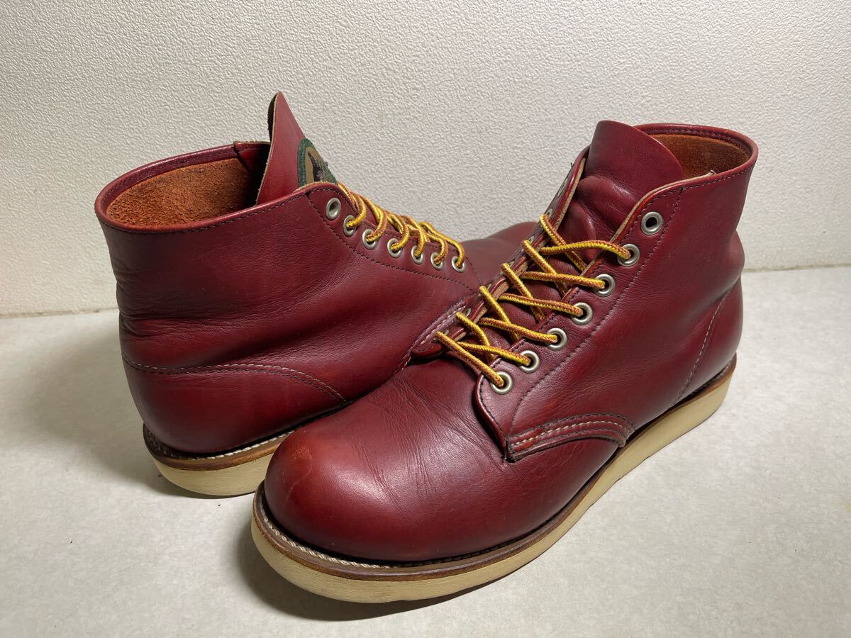 REDWING レッドウィング 8166 アイリッシュセッター プレーントゥ 赤茶 半円犬タグ US7 D USED USA製拍卖