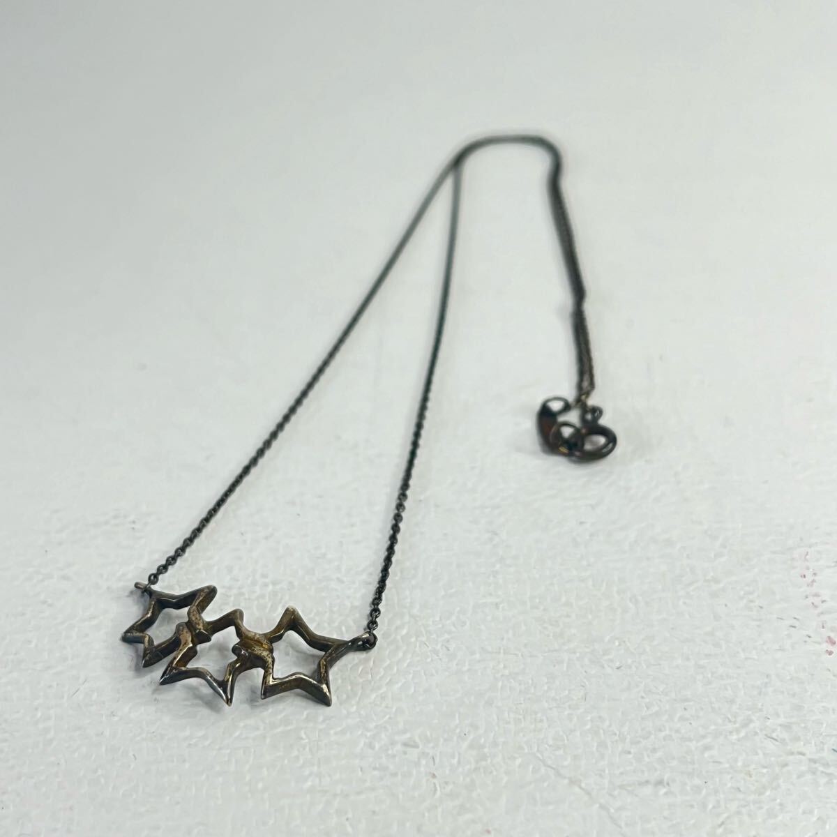 ネックレス TIFFANY&Co. ティファニー トリプルスター 3連 星モチーフ 925 シルバーアクセサリー 拍卖