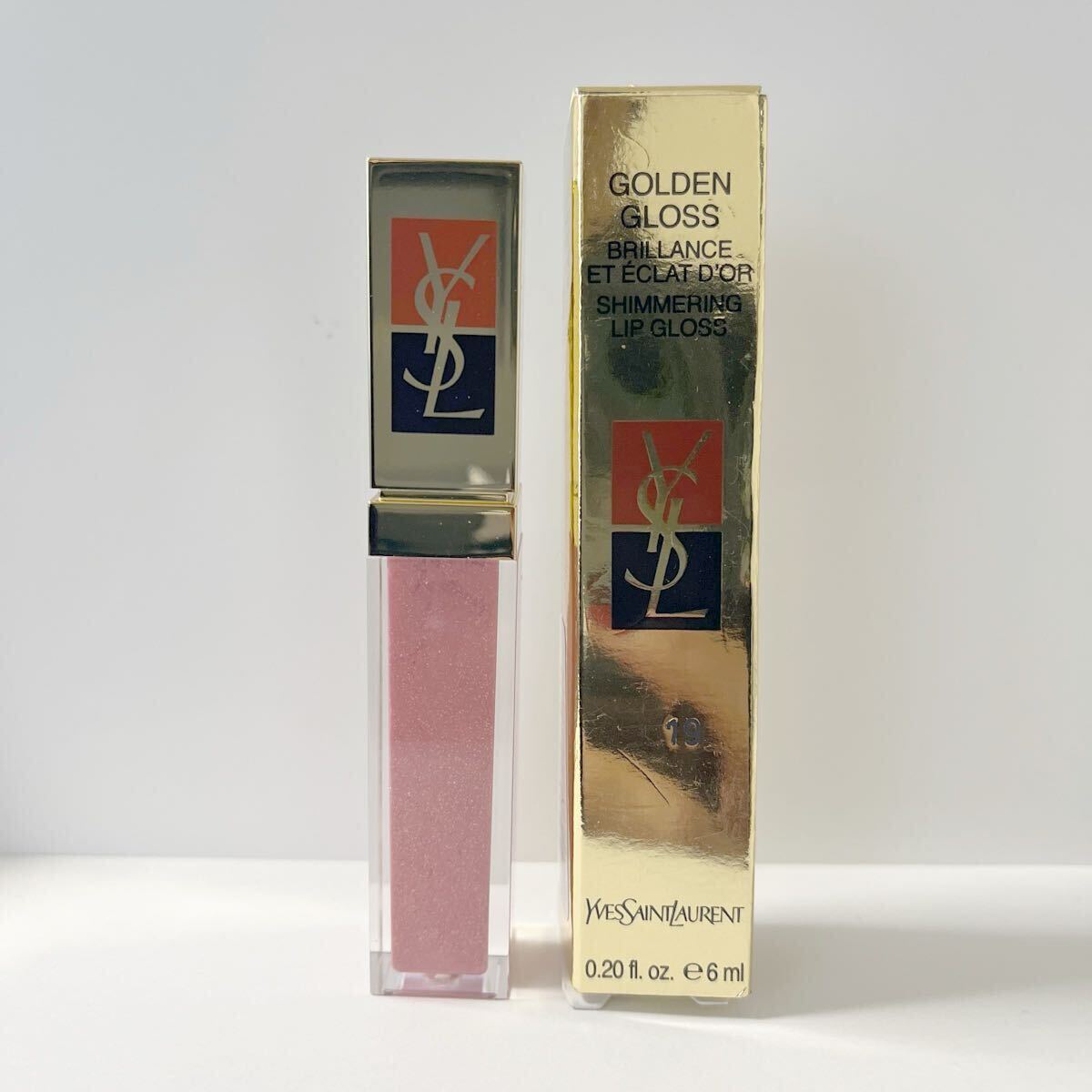 イヴサンローラン・ゴールデングロス・リップグロス・グロス・19・ピンクラメ系・定価3300円拍卖