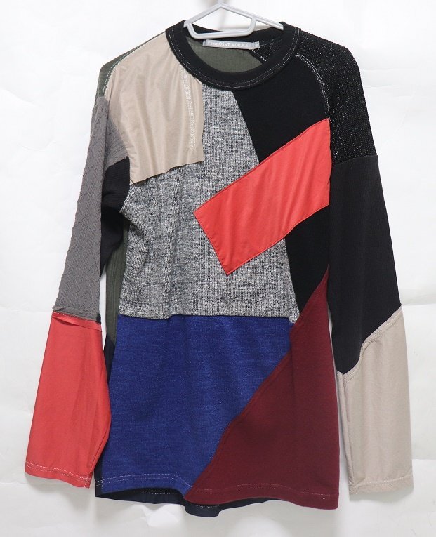 FranCisT_MOR.K.S.フランシストモークス新品メンズ長袖ニット2キリカエ拍卖