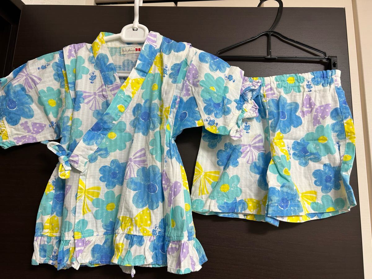 KP ニットプランナー/甚平すらmimiちゃん みみちゃん/女の子/サイズ100/お祭り、部屋着、お出かけに拍卖