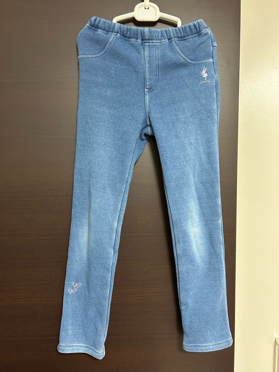 KP ニットプランナー/長ズボン、フル丈パンツ/mimiちゃん みみちゃん/裏起毛で暖かい/サイズ130/ブルージーンズ風柔らか素材拍卖