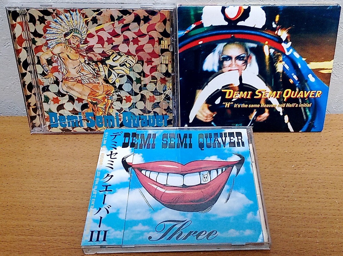 DEMI SEMI QUAVER / DEMI SEMI QUAVER + 3 + H-It's the same Heaven and Hell's initial 3枚セット デミセミクエーバー拍卖