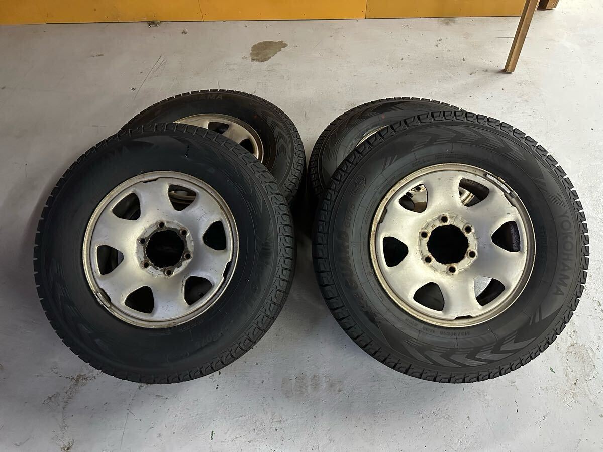 185系 サーフ ナローボディ 純正ホイール 16インチ 6J off45 新品並スタッドレス付き 21年製ヨコハマ アイスガード IG50プラス215/80R16拍卖