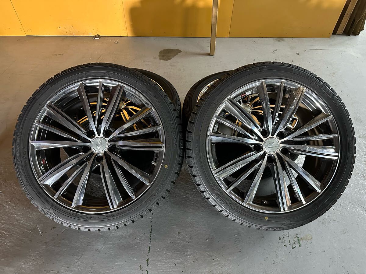 WEDS レオニスFY 19インチ 8J off43 PCD114.3×5穴 WM02 ウィンターマックス 245/40R19 4本セット拍卖