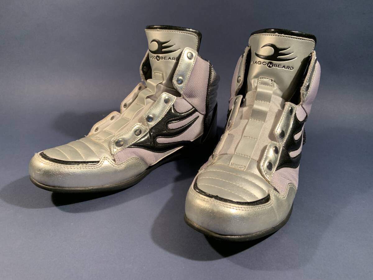 美品レア/DRAGON BEARD /SILVERMETALLICハイカットスニーカー/Jp Size28cm/Space age/ ドラゴンベアード/Japanブランド品拍卖
