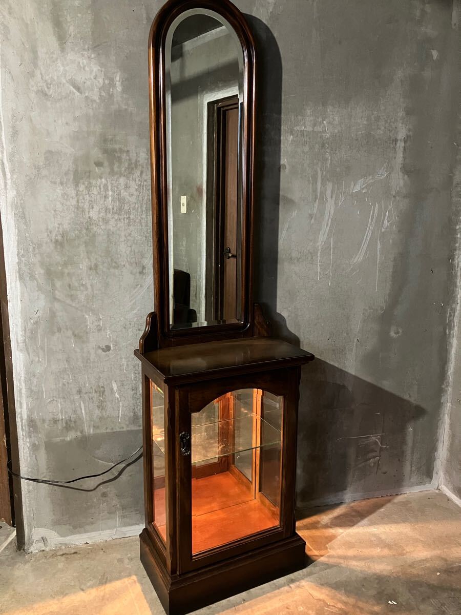 A 発送不可 karimoku オールドカリモク ドレッサー 鏡台 ドレッサースタンド 拍卖