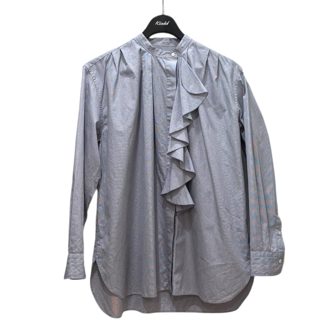 Drawer(ドゥロワー) コットンチェックスタンドフリルシャツ 8068000122629拍卖