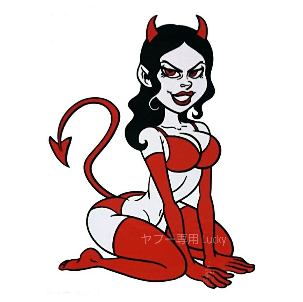 転写 ステッカー 車 カッティングステッカー シール シート デカール サキュバス デビル 悪魔 セクシー ガール バイク 装飾 luk40拍卖