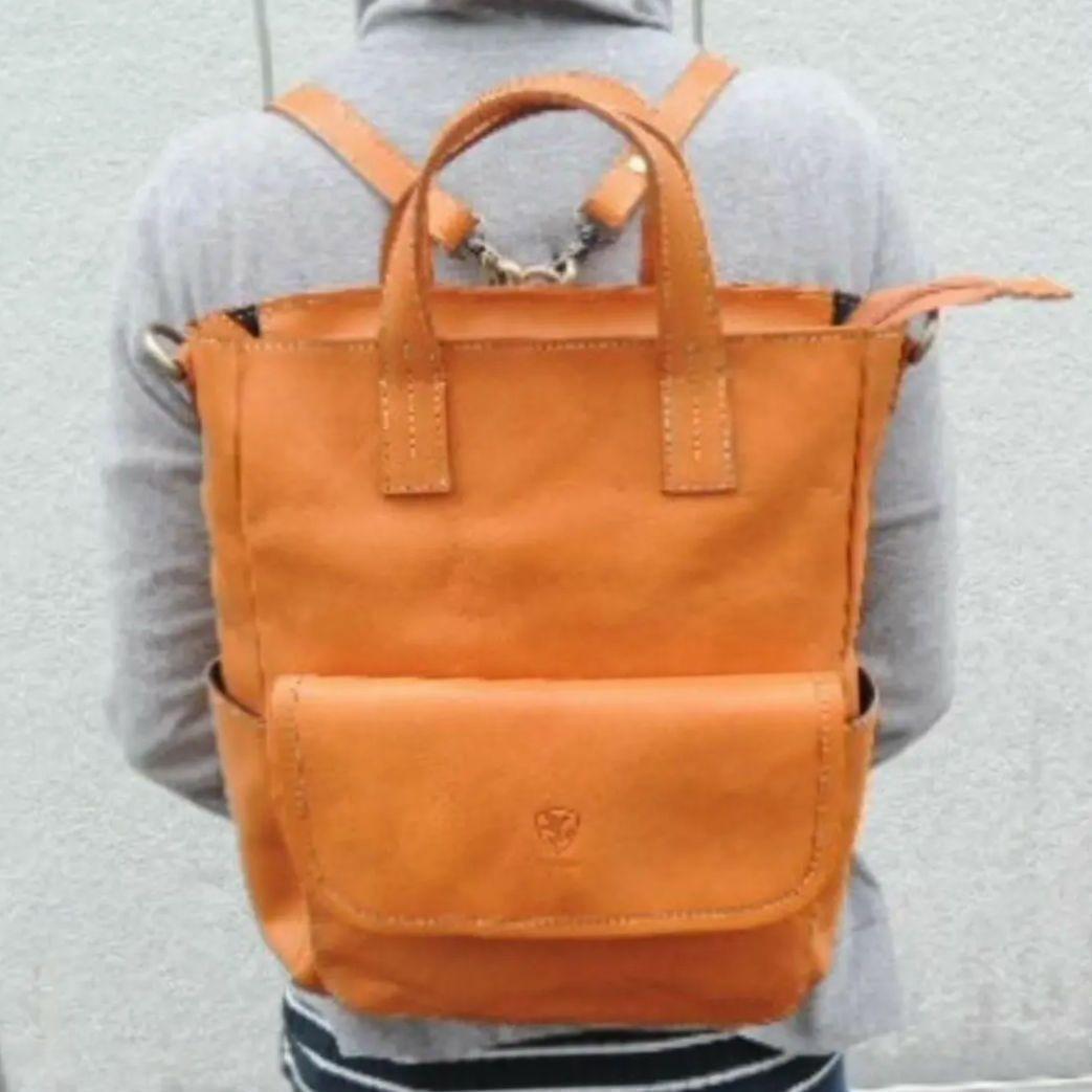 新品 18800円☆3WAY リュック ☆ハンド ショルダー バッグ 牛革 A4拍卖