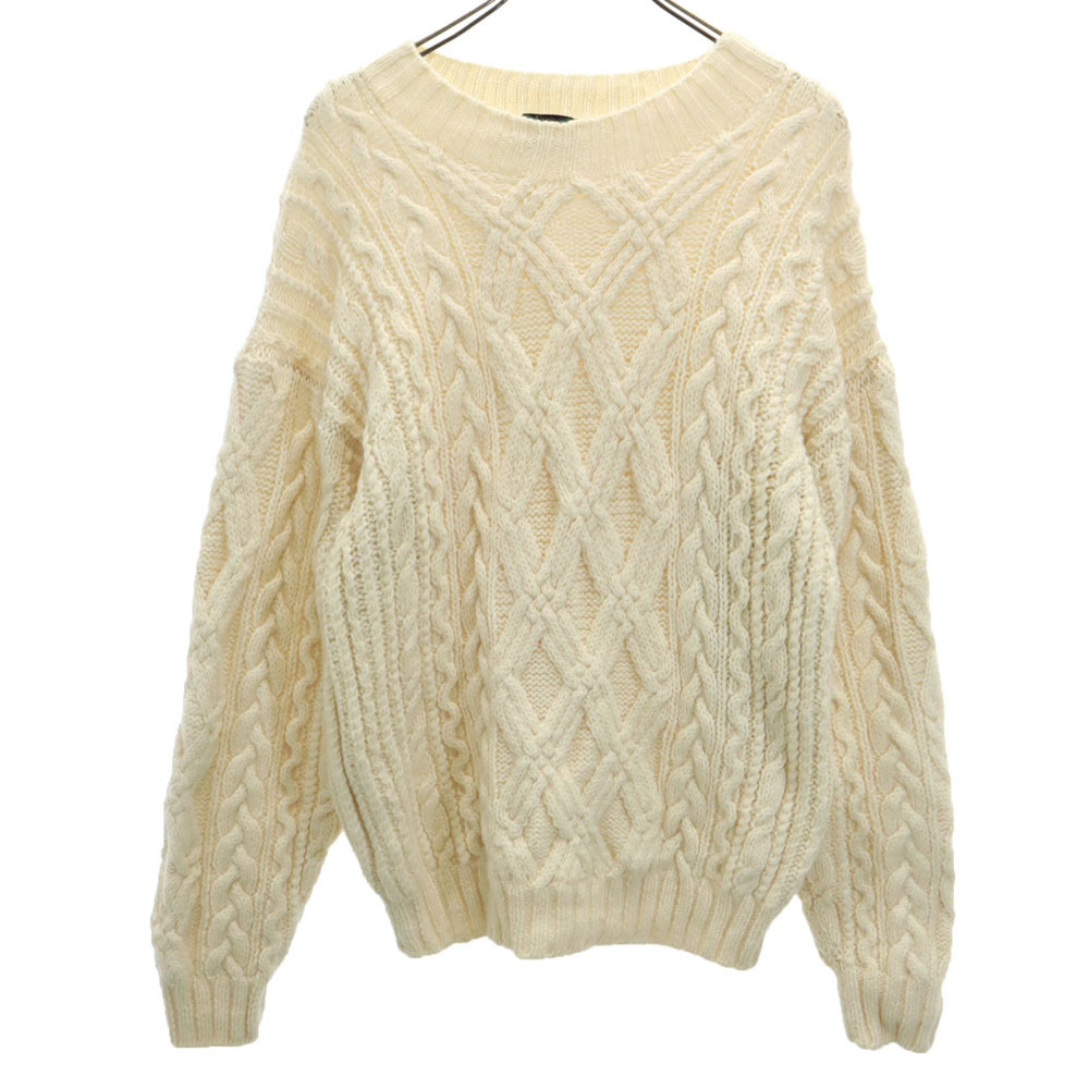 COLOURS by ALEXANDER JULIAN カラーズバイアレキサンダージュリアン 90s 00s ウール オールド 長袖 ケーブルニット セーター M メンズ拍卖