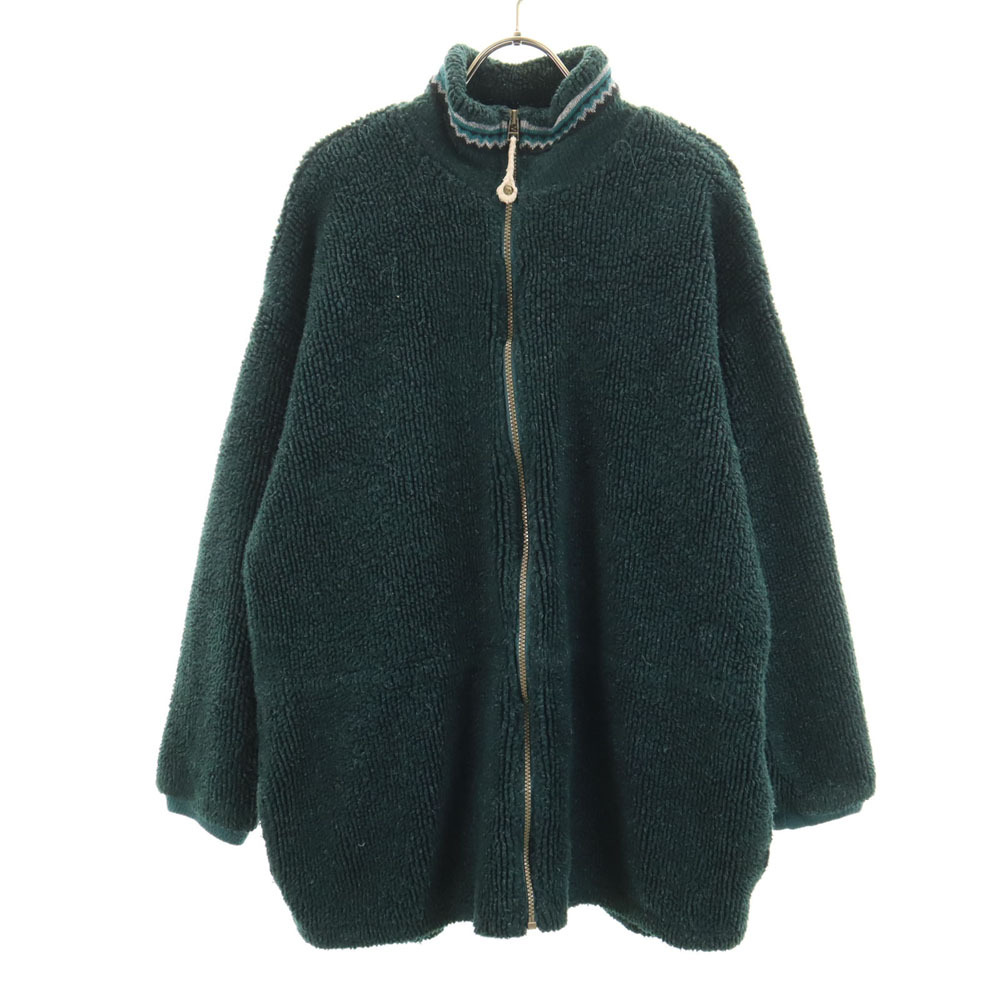 Columbia コロンビア 90s オールド USA製 フリースジャケット L グリーン ボアジャケット レディース拍卖