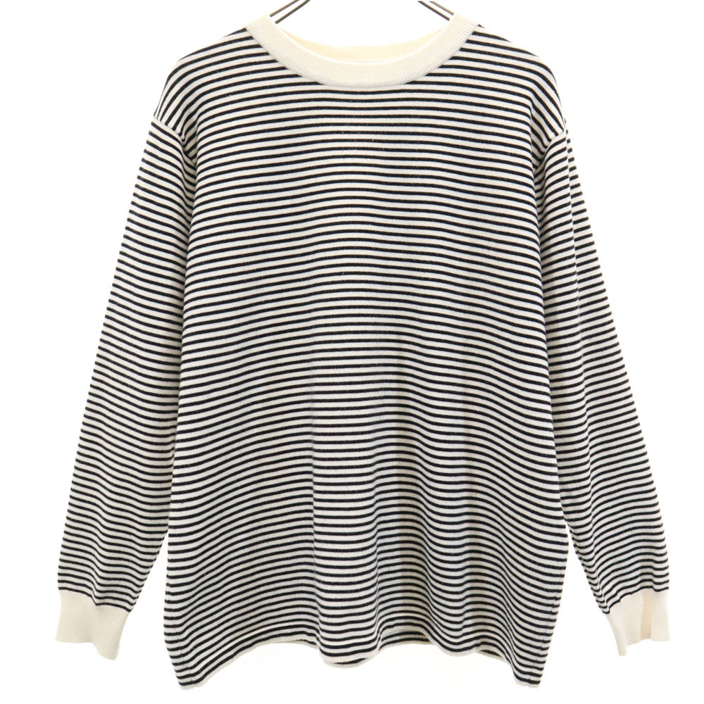 SENSE OF PLACE センスオブプレイス ボーダー柄 長袖 ニット M アイボリー 他 アーバンリサーチ メンズ拍卖