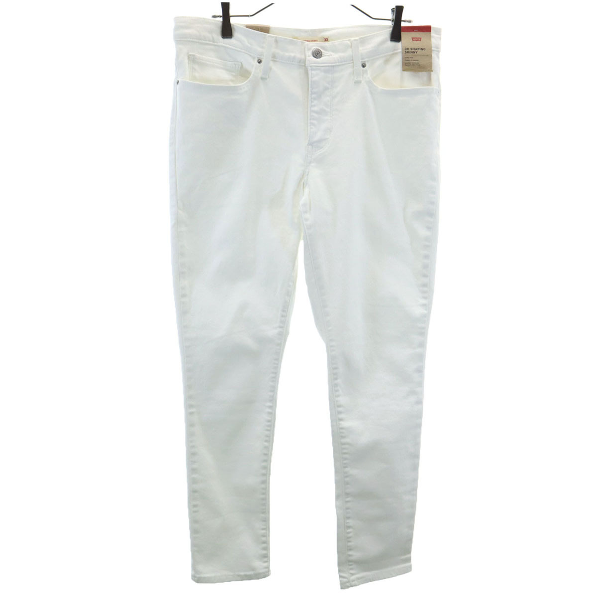 未使用 Levi's リーバイス 311 スキニーパンツ W33 ホワイト SHAPING SKINNY レディース拍卖