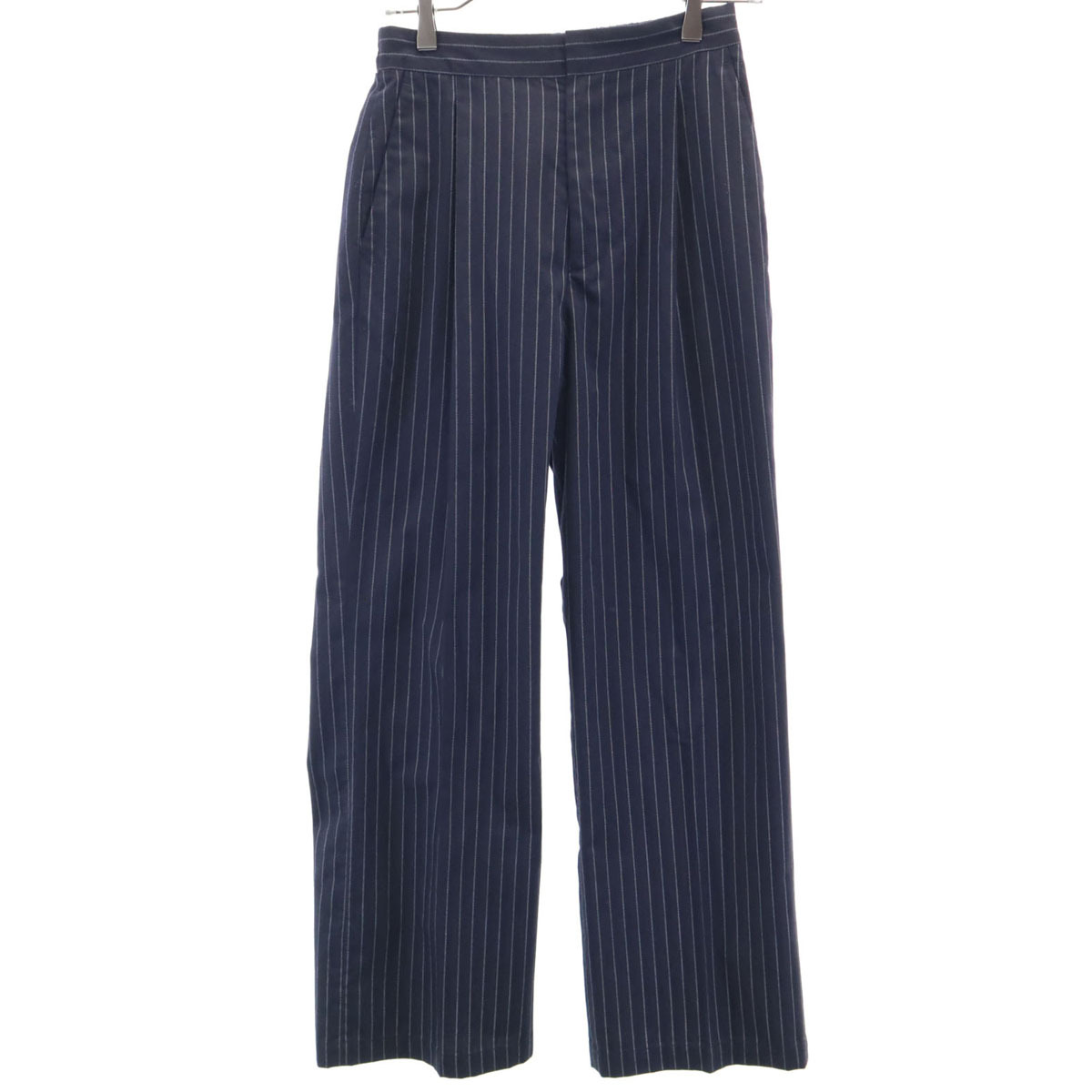 FORK&SPOON フォークアンドスプーン ストライプ柄 ロングパンツ 2 ネイビー アーバンリサーチ レディース拍卖