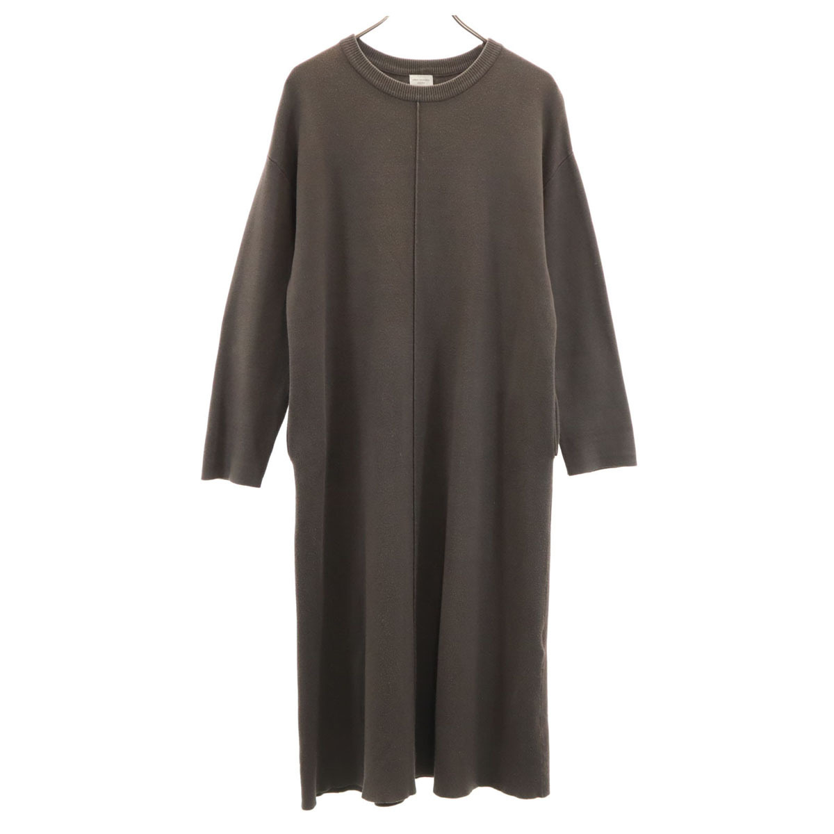 URBAN RESEARCH アーバンリサーチ 長袖 ニット ロングワンピース F ブラウン系 レディース拍卖