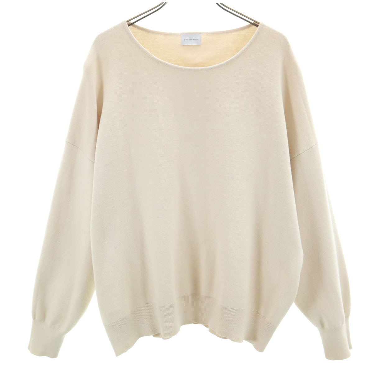 green label relaxing グリーンレーベルリラクシング 長袖 ニット ベージュ ユナイテッドアローズ レディース拍卖