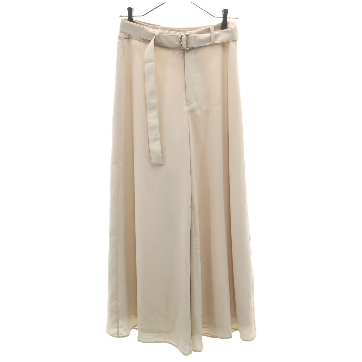 SNIDEL スナイデル ハイウエスト ワイドパンツ 1 ベージュ レディース拍卖