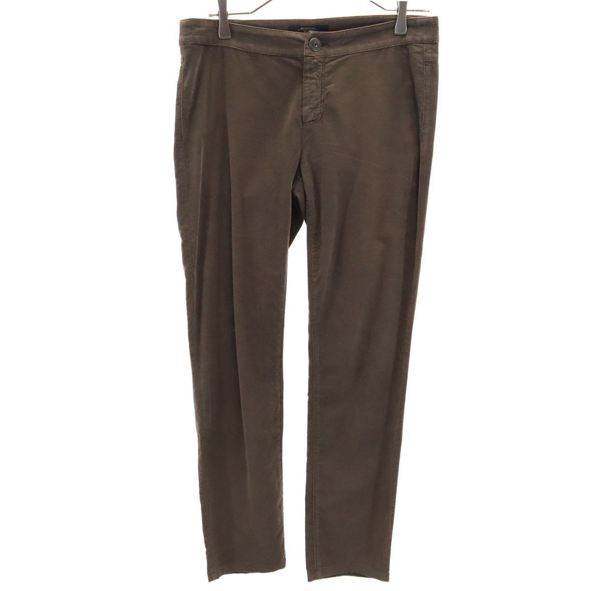 WEEKEND MaxMara ウイークエンドマックスマーラ スキニーパンツ 40 ブラウン ストレッチ レディース拍卖