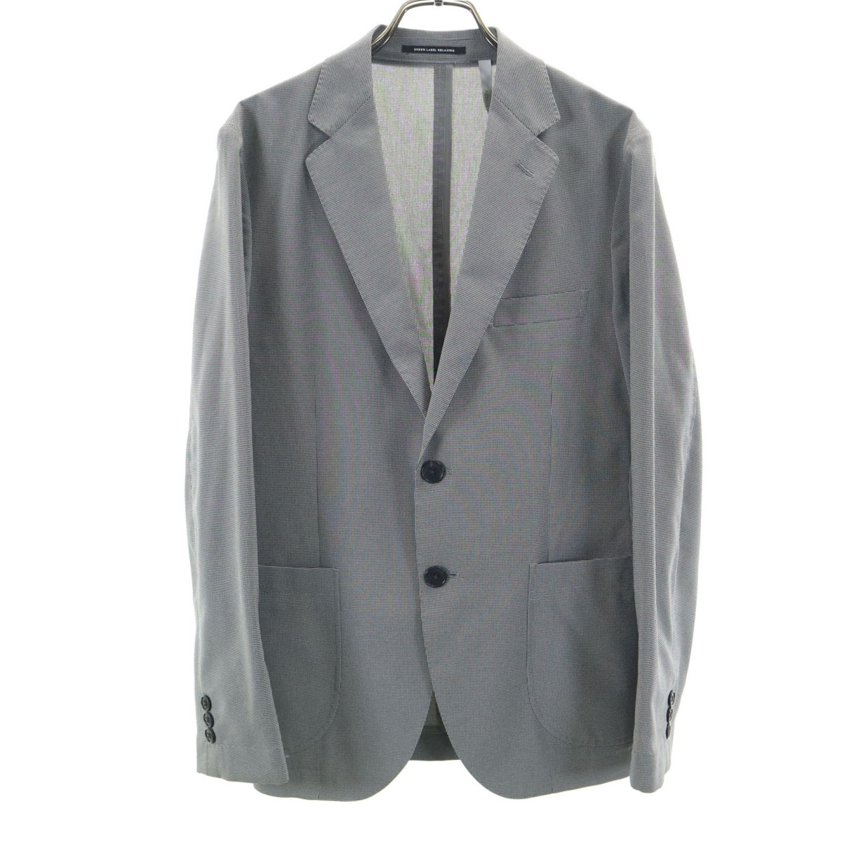 GREEN LABEL RELAXING UNITED ARROWS グリーンレーベルリラクシング ACTIVE PLUS ハウンドトゥース柄 テーラードジャケット メンズ拍卖