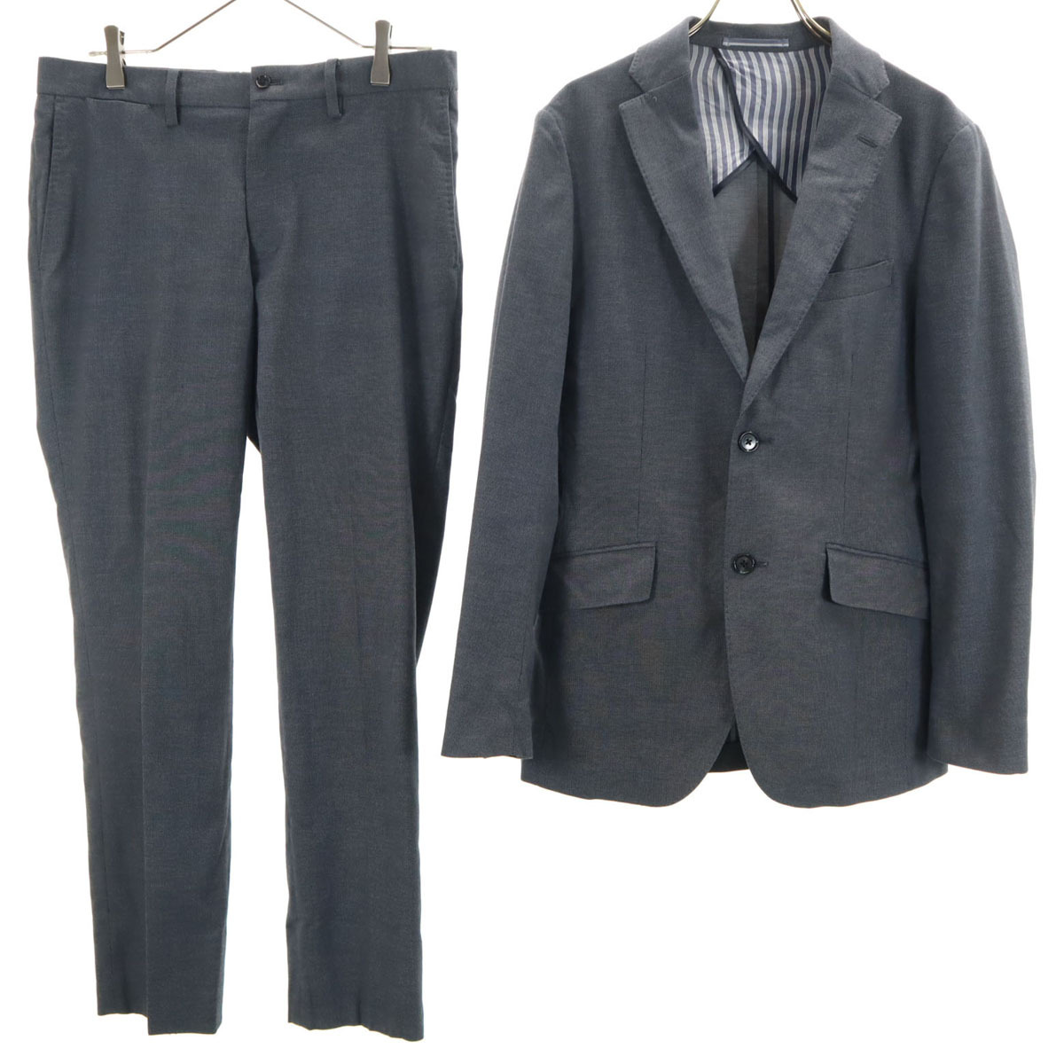 NOLLEY'S goodman ノーリーズ グッドマン スーツ 上下セットアップ 46 チャコールグレー メンズ拍卖