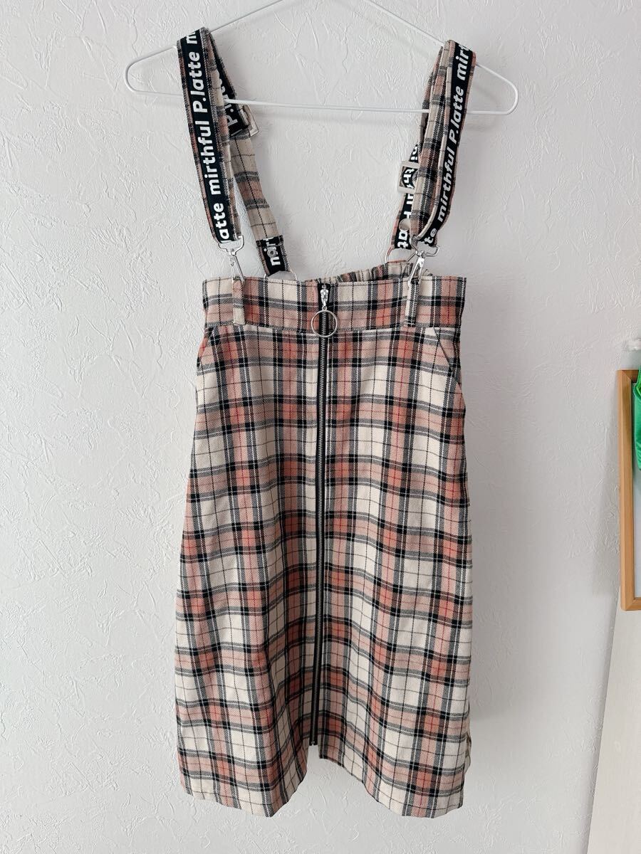 PINK-latte ピンクラテ★チェック柄 スカート 150拍卖