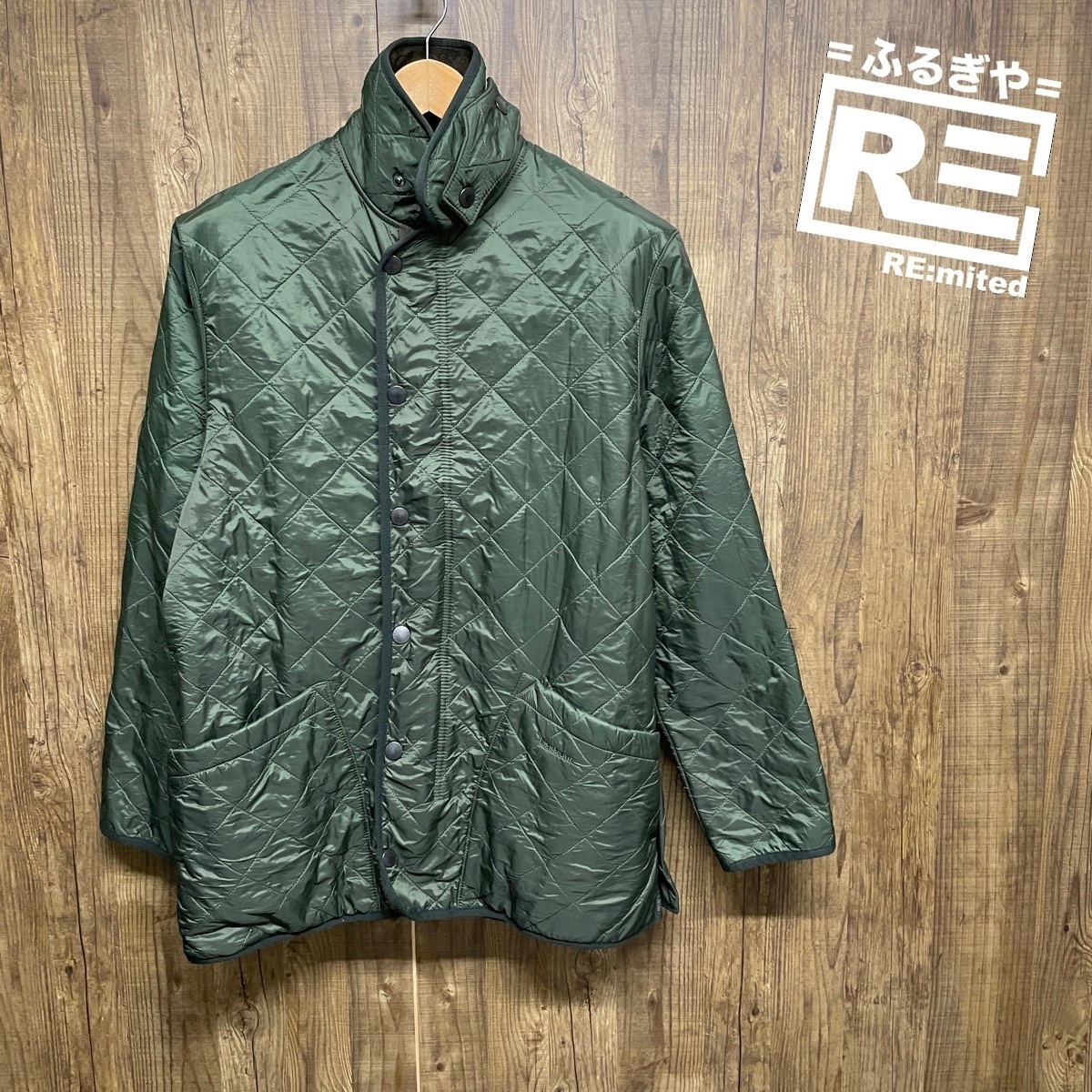 Barbour バブアー キルティングジャケット ブルゾン L相当 4014拍卖
