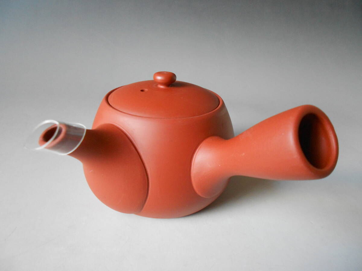 常滑焼! ☆朱泥急須☆ Y206 新品 お一人様 茶器 お茶 煎茶 深蒸し ほうじ茶 ポット ギフト拍卖