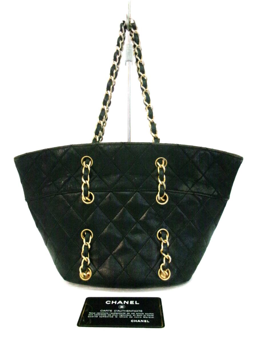 (訳あり)本物税込シャネル バケツ型 ミニチェーンバッグ【CHANEL】拍卖