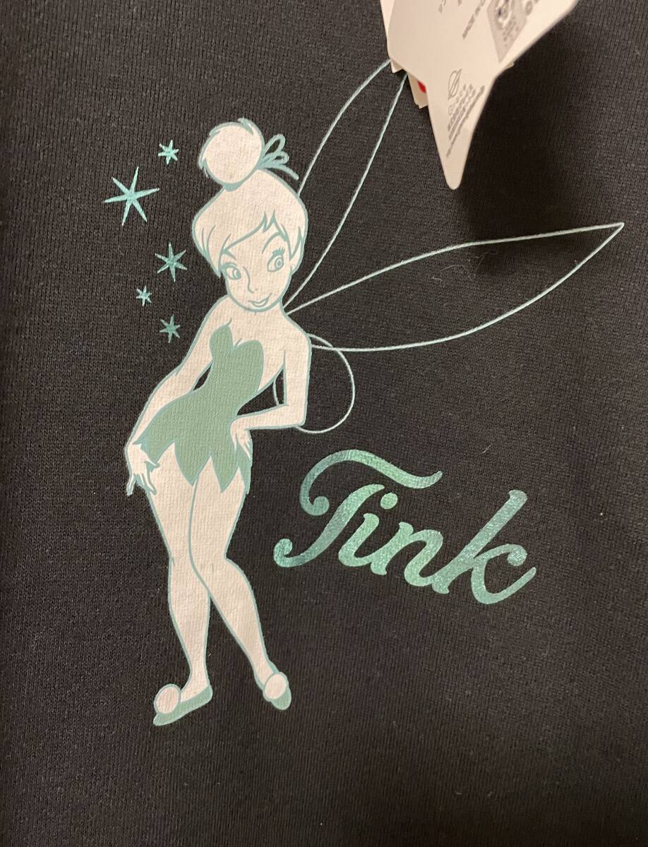送料込☆ ディズニー ピーターパン ティンカーベル 裏起毛トレーナーLサイズ拍卖