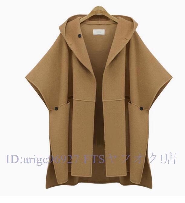 B3372☆新品秋冬ポンチョ コート ストール風カーディガン ケープ マント ショール レディース アウター ジャケット長袖オフィスお色選択可拍卖