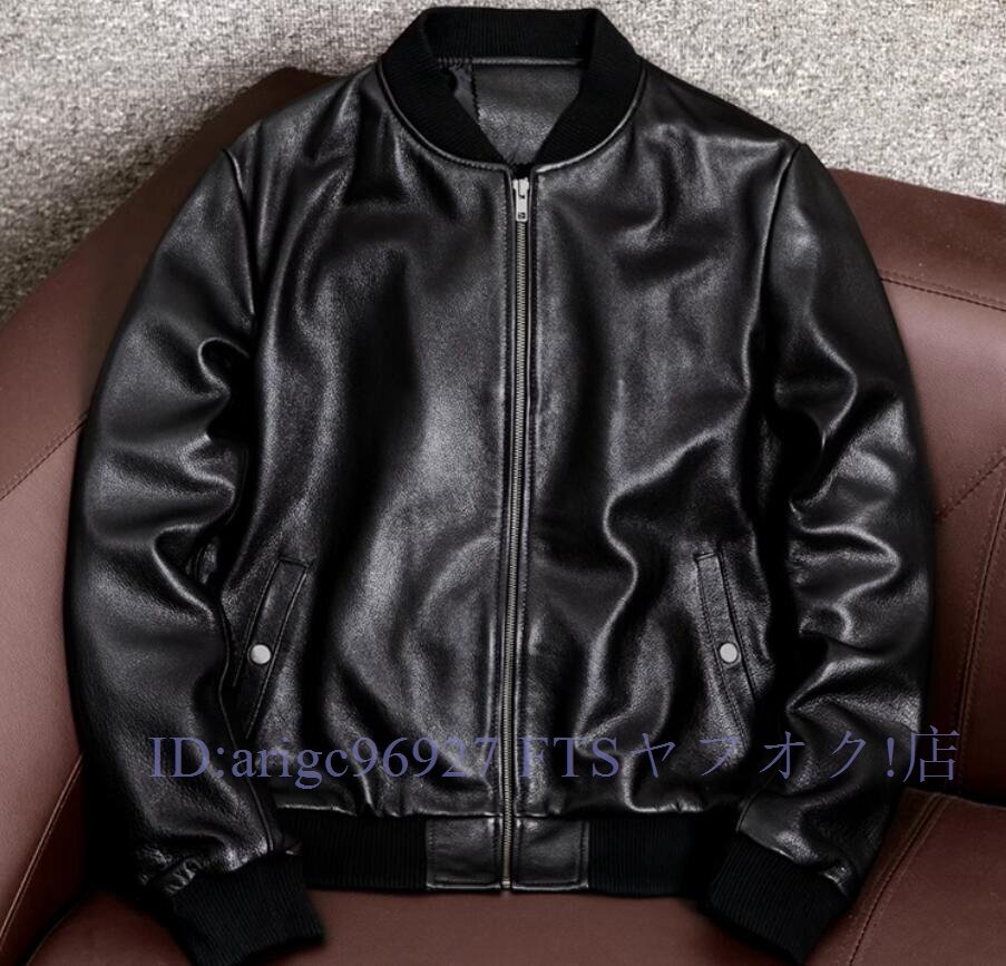 B3548MA-1 レザージャケット 牛革 羊革 カウハイド ライダース本革メンズファッション レザーコート 革ジャン シープスキン S~5XL拍卖